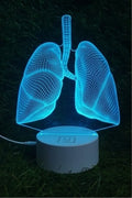 Lampe LED 3D Médicale 🩺 Personnalisée (nom du Dr)