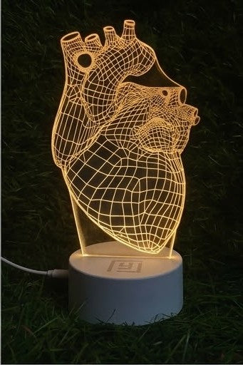 Lampe LED 3D Médicale 🩺 Personnalisée (nom du Dr)
