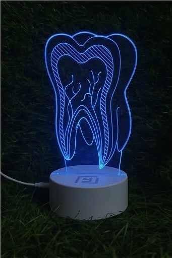 Lampe LED 3D Médicale 🩺 Personnalisée (nom du Dr)