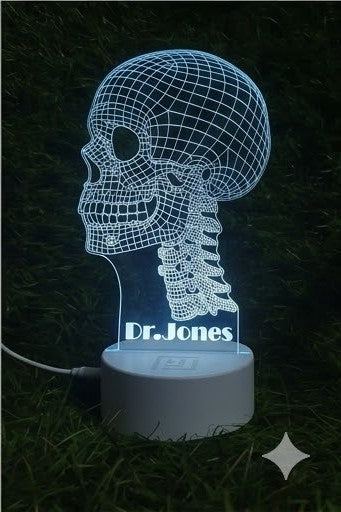 Lampe LED 3D Médicale 🩺 Personnalisée (nom du Dr)