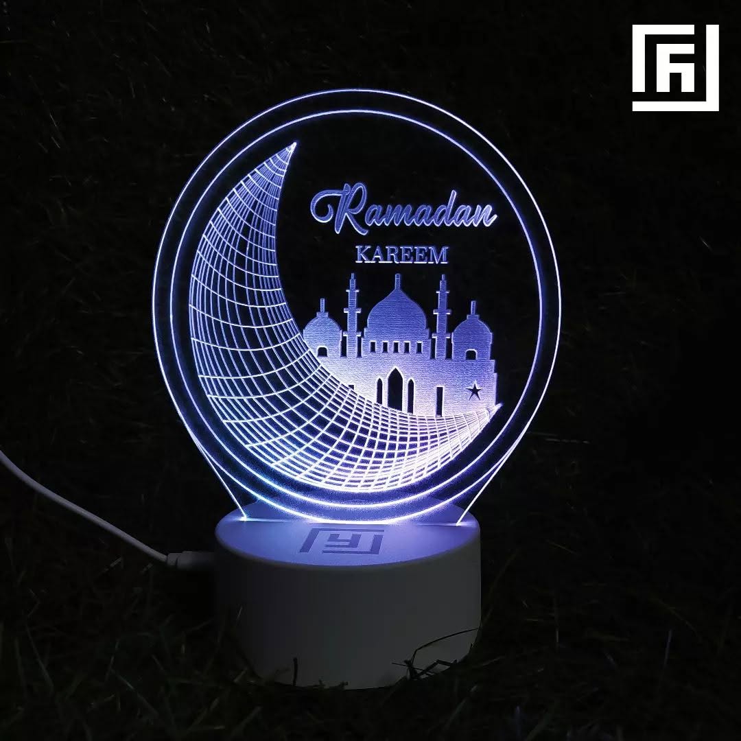 Lampe LED 3D Ramadan & Aïd 🌙 (plusieurs designs)