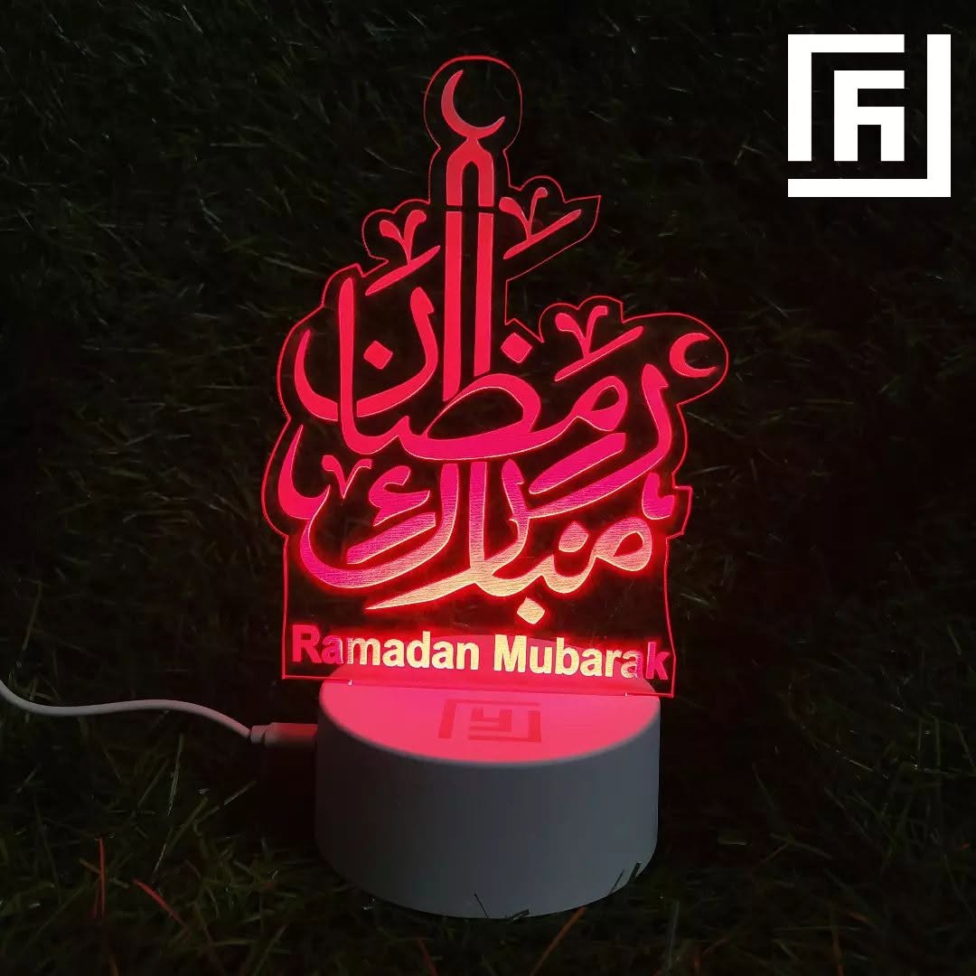 Lampe LED 3D Ramadan & Aïd 🌙 (plusieurs designs)