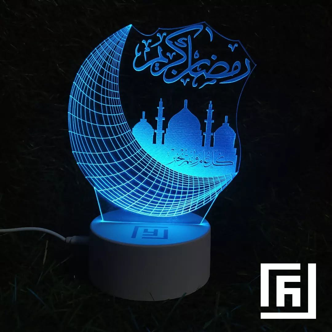 Lampe LED 3D Ramadan & Aïd 🌙 (plusieurs designs)