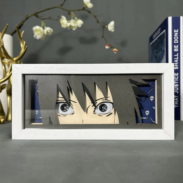 Light Box LED Sasuke Mangekyu – Naruto 🔴