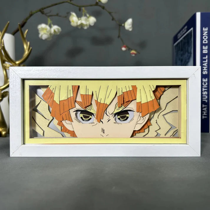 Light Box LED Zenitsu – Demon Slayer ⚡