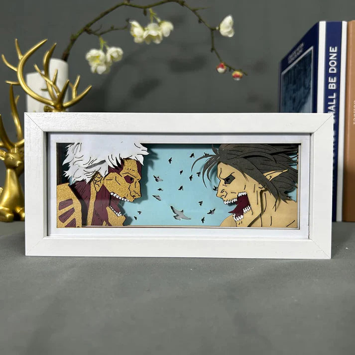 Light Box LED Attack on Titan (Scène de combat) ⚔️