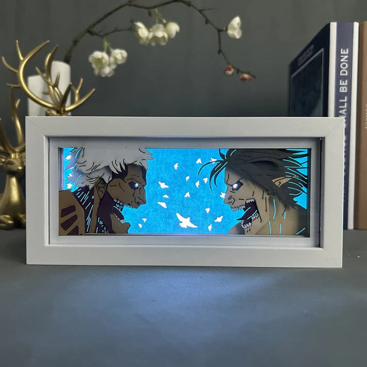 Light Box LED Attack on Titan (Scène de combat) ⚔️