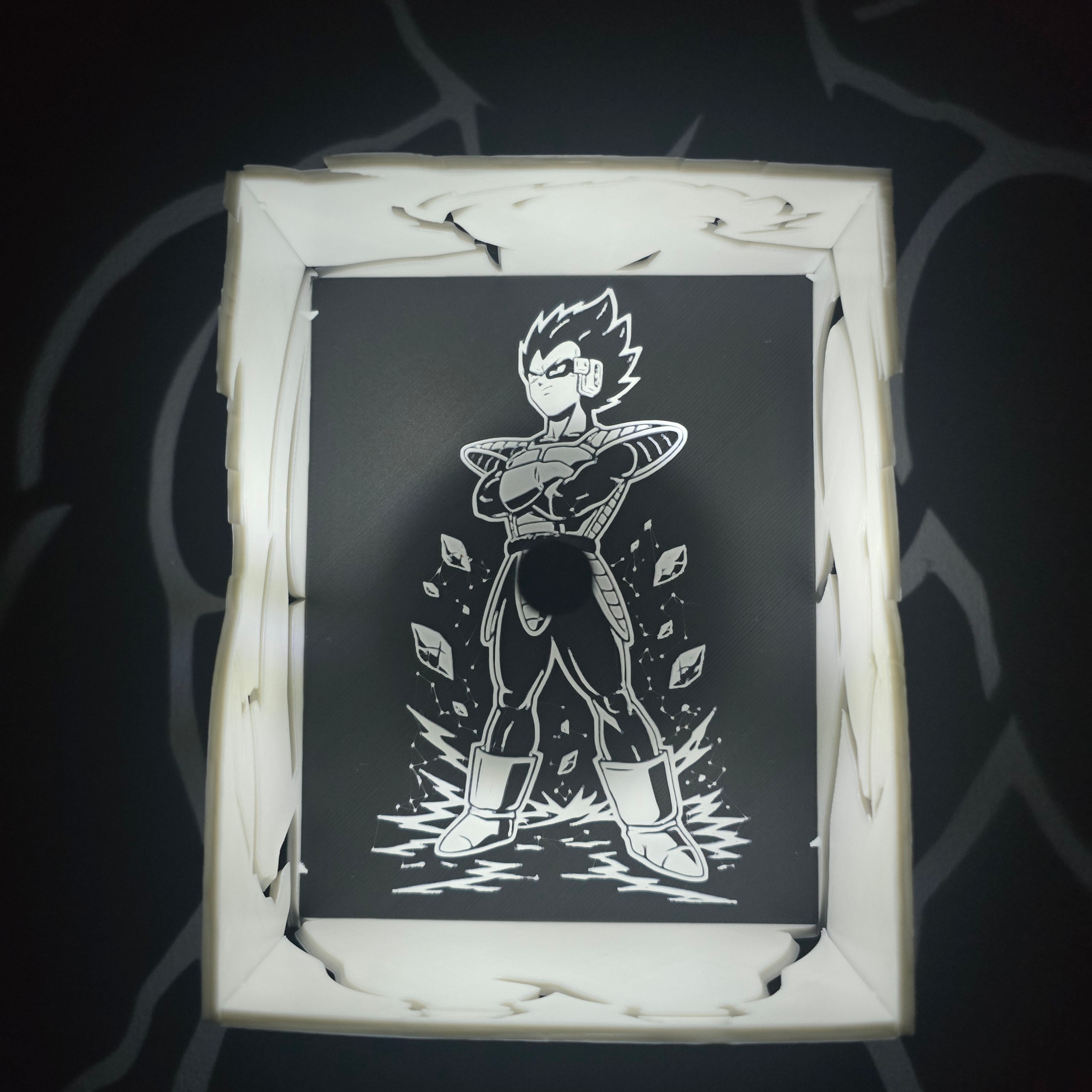 Shadow Box Vegeta Ozaru – Dragon Ball 🟤