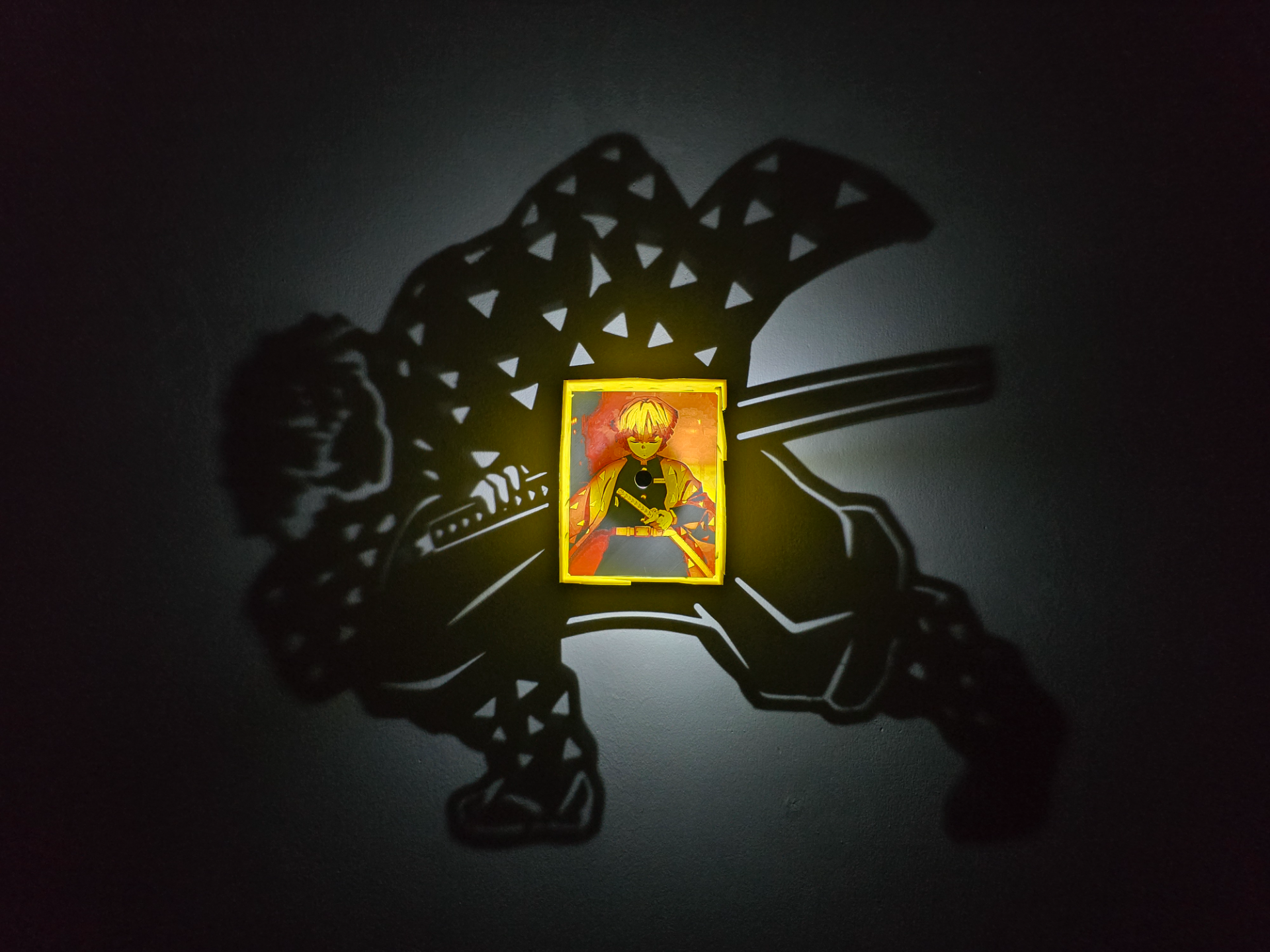 Shadow Box Zenitsu – Demon Slayer ⚡