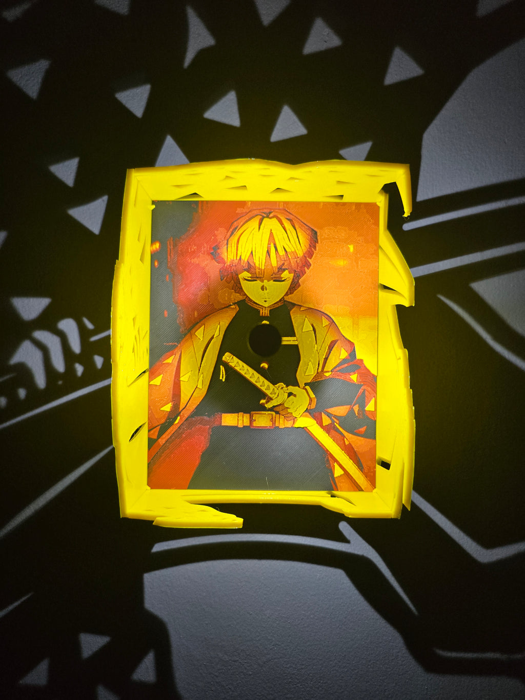 Shadow Box Zenitsu – Demon Slayer ⚡
