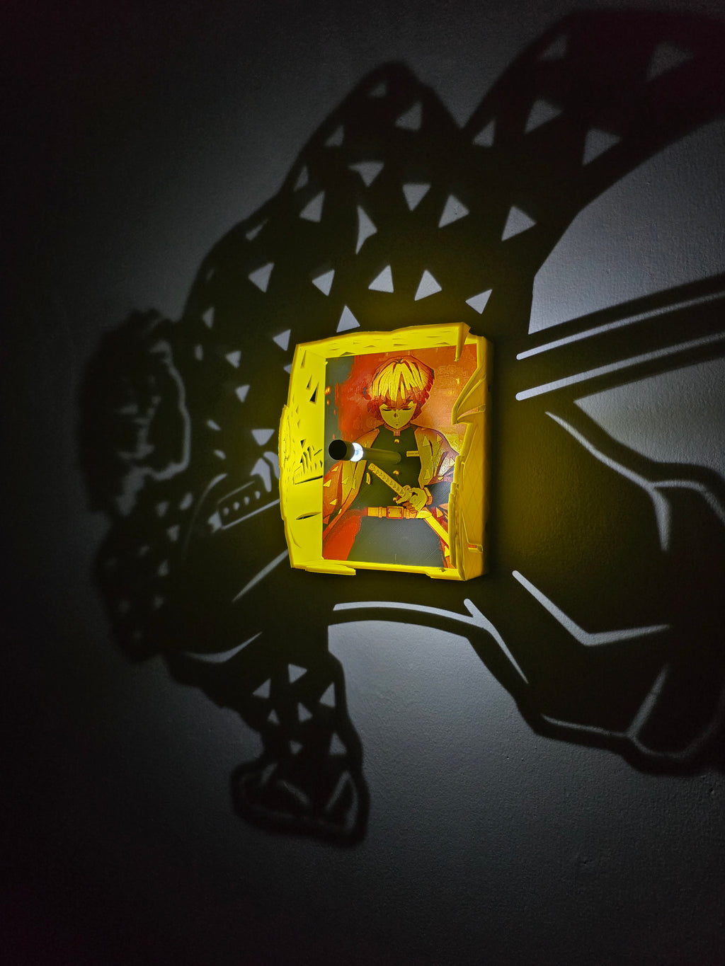 Shadow Box Zenitsu – Demon Slayer ⚡