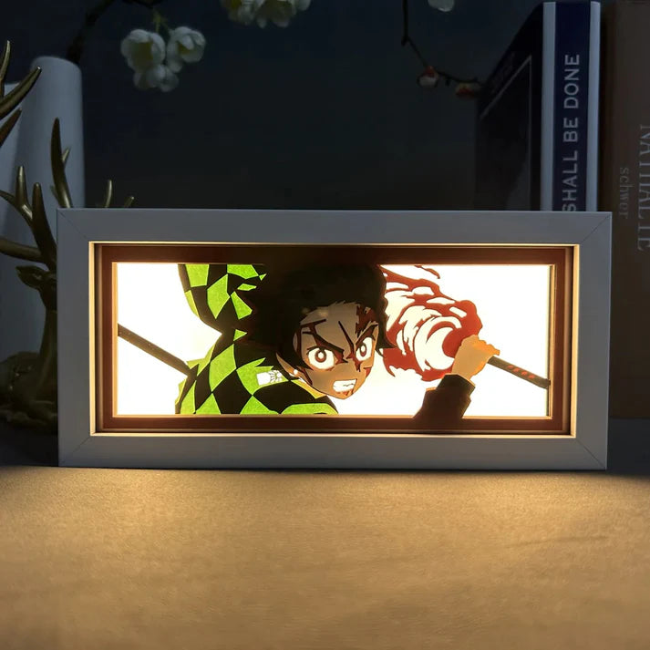 Light Box LED Tanjiro (Combat) – Demon Slayer 🔥