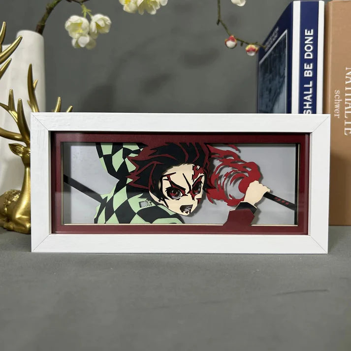 Light Box LED Tanjiro (Combat) – Demon Slayer 🔥