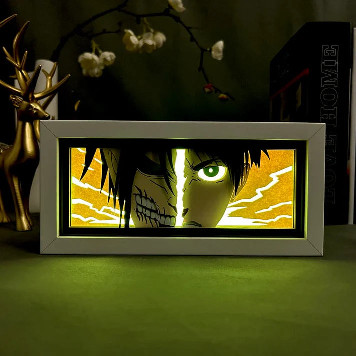 Light Box LED Eren Titan – Attack on Titan 🦴
