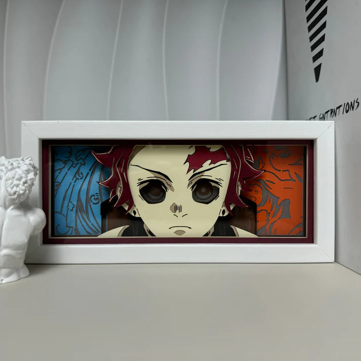Light Box LED Tanjiro (Mode Démon) – Demon Slayer 👹