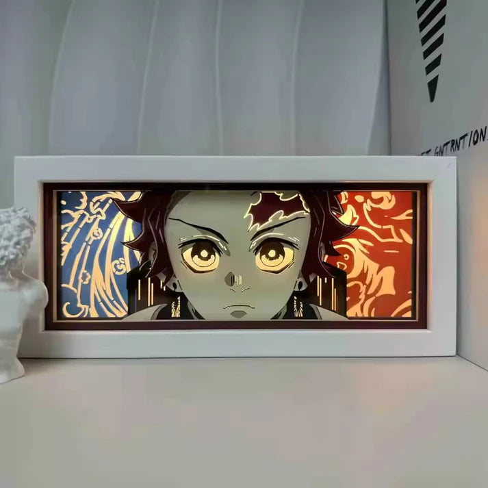 Light Box LED Tanjiro (Mode Démon) – Demon Slayer 👹