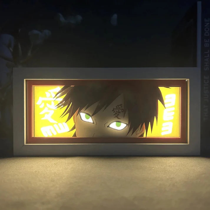 Light Box LED Gaara – Naruto 🏜️