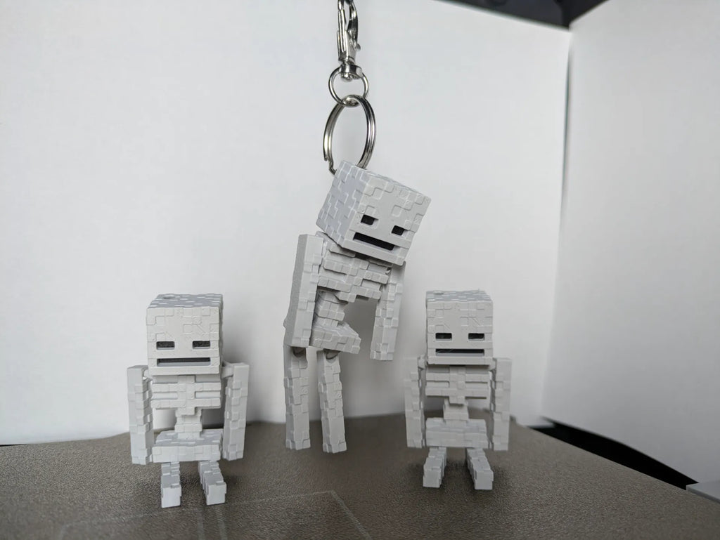 Porte-clé Squelette – Minecraft 💀 (lot de 2)