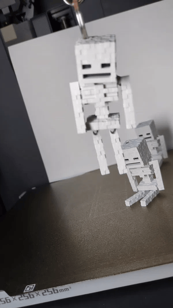Porte-clé Squelette – Minecraft 💀 (lot de 2)