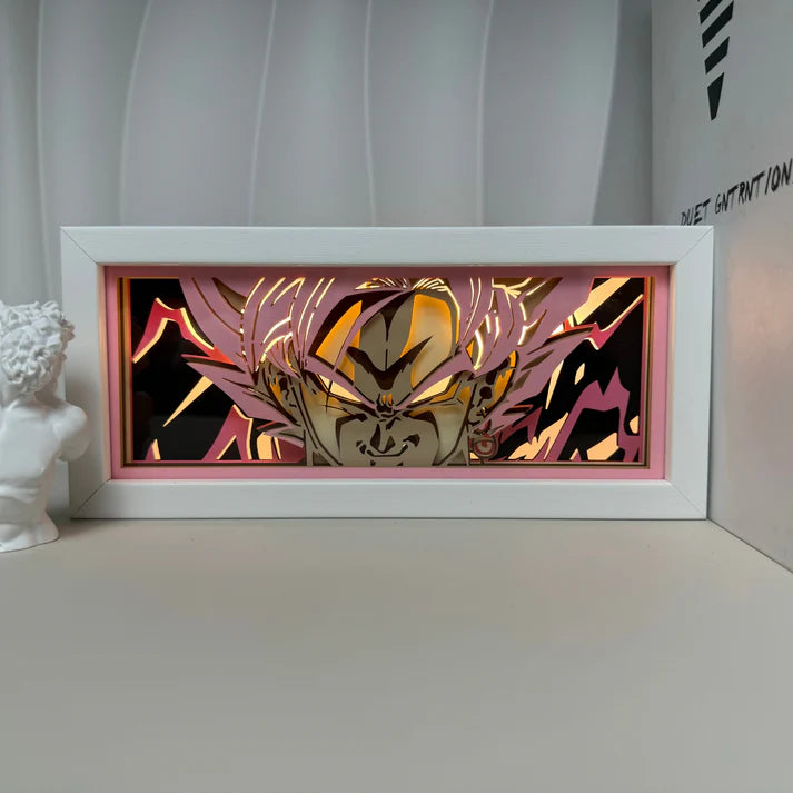 Light Box LED Goku Rosé – Dragon Ball 🌸