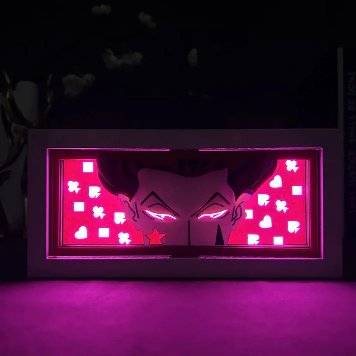 Light Box LED Hisoka – Hunter x Hunter 🃏