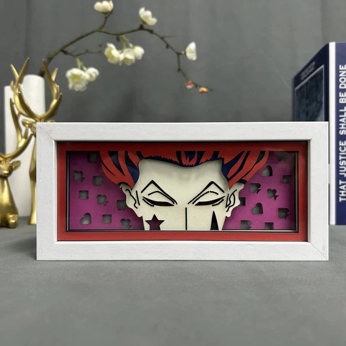 Light Box LED Hisoka – Hunter x Hunter 🃏
