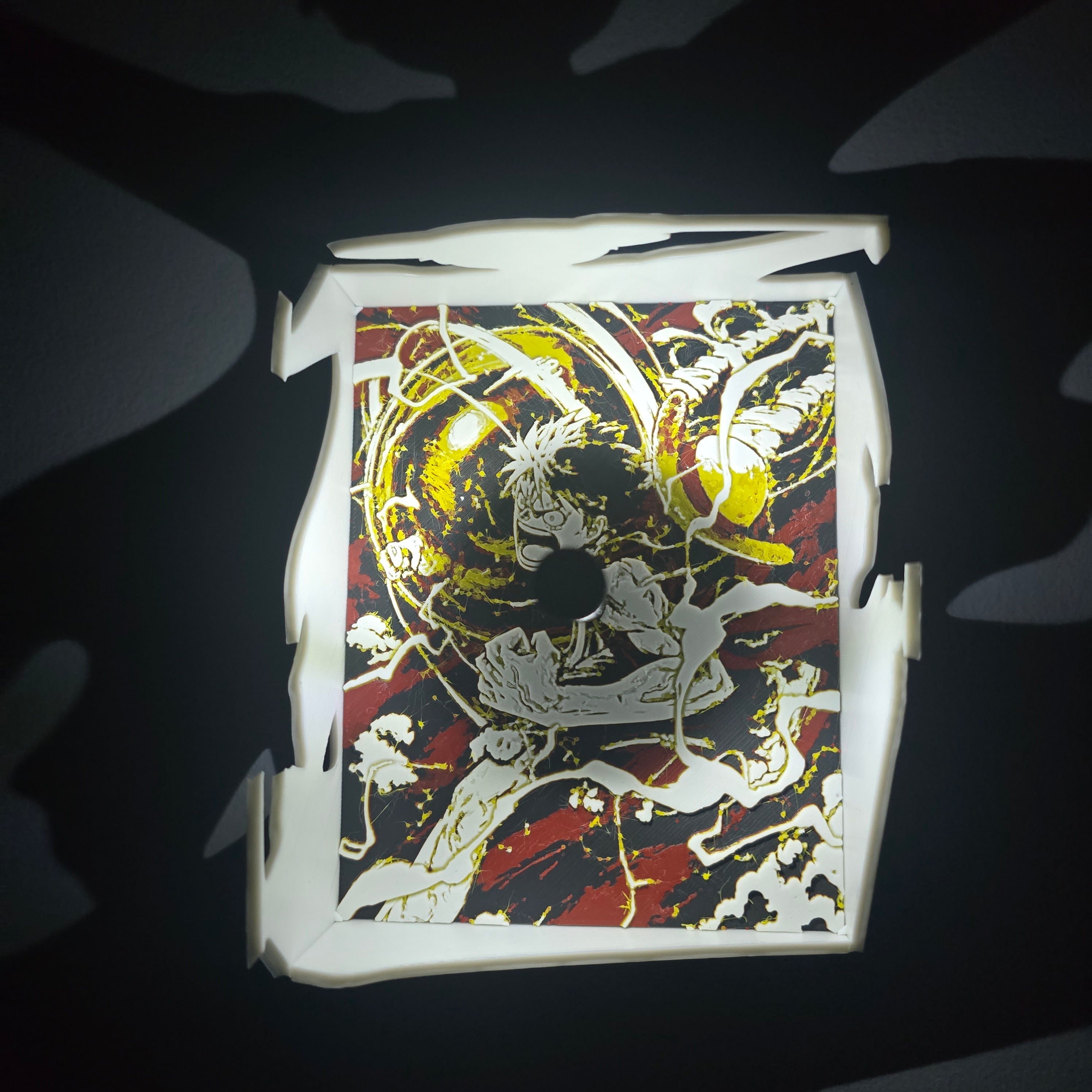 Shadow Box Luffy – Cloche d'Or de Shandora – One Piece 🔔