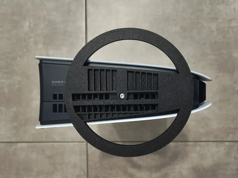 Support vertical anneau noir PS5